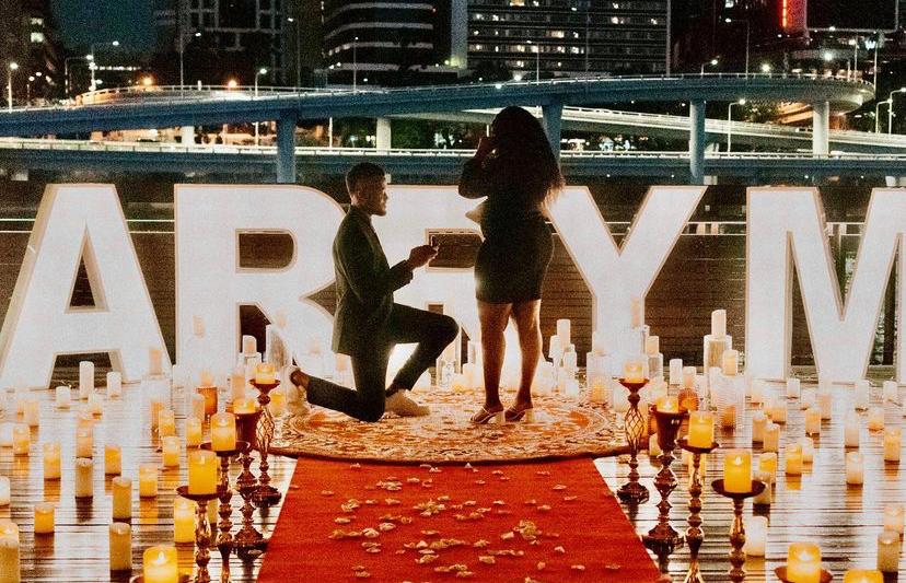 Marry me 1.2m light up letters