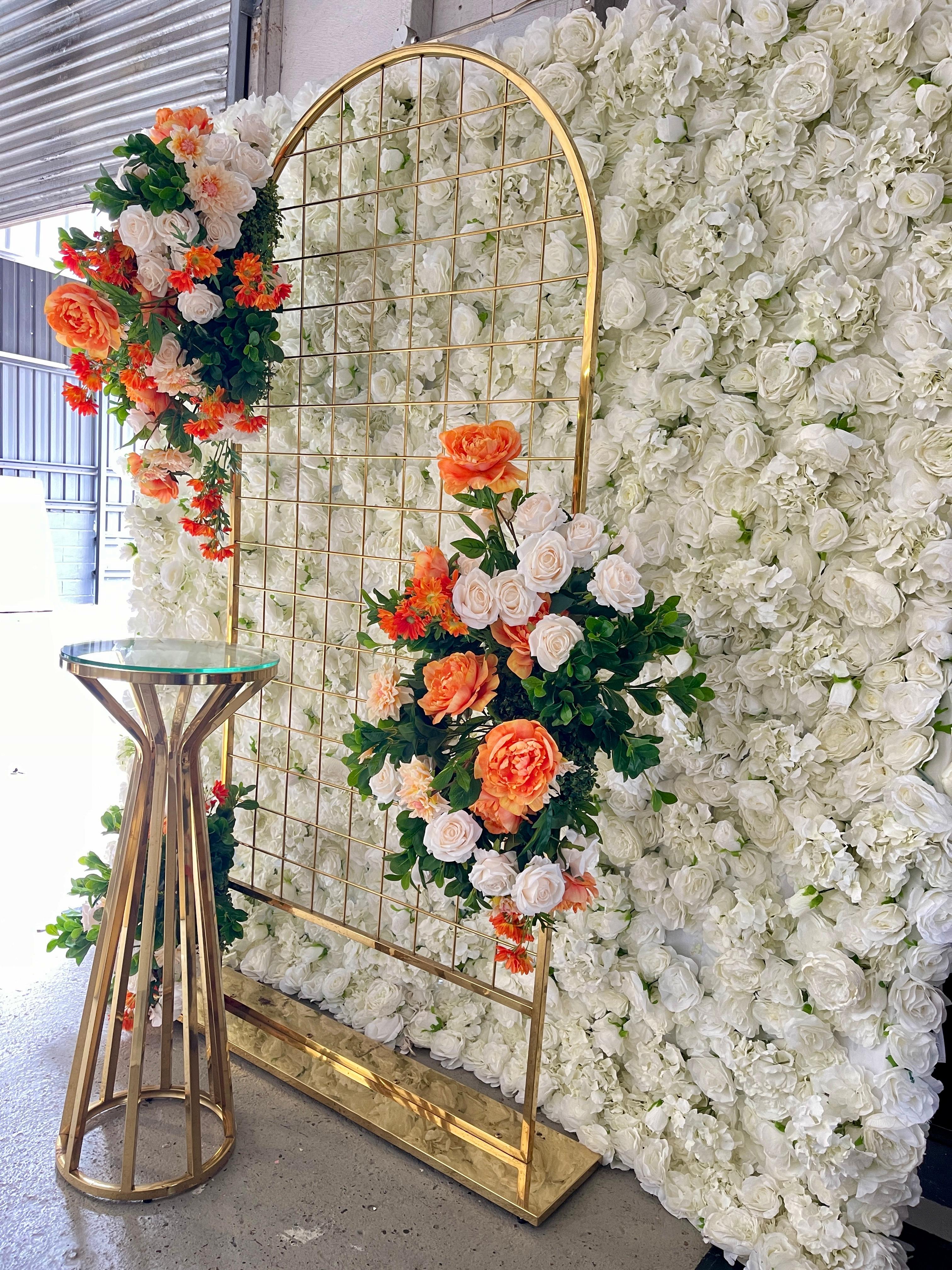 White flower wall