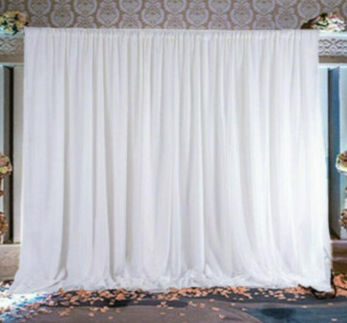 White velvet drape