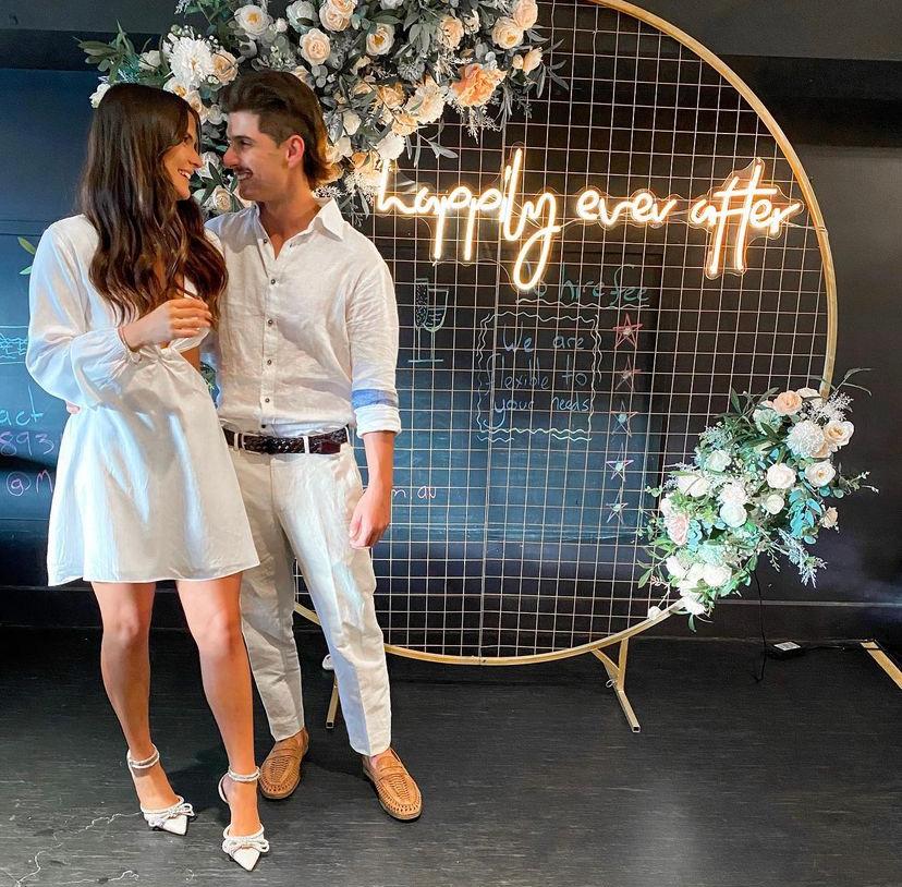 Neon luxe wedding engagement package
